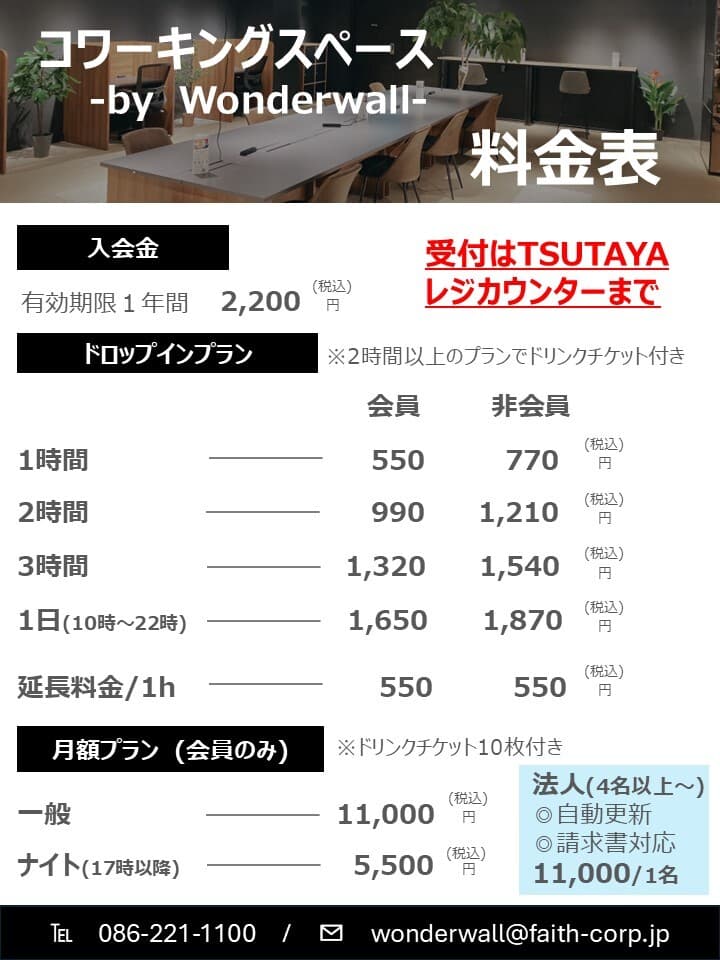 Wonderwall コワーキング